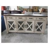 White Decretive Cabinet *Damaged