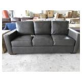 Grey Leather Couch