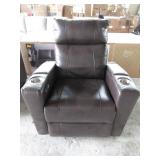 Brown Recliner *Damaged