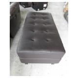 Leather Ottoman