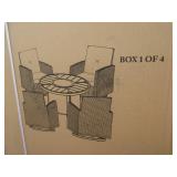 Fire Pit Chat Set In Smoke Patio Set