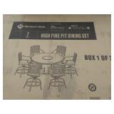 High Fire Pit Dining Set