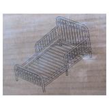 Little Seeds Metal Toddler Bed