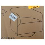 Swivel Chair With Wood Base