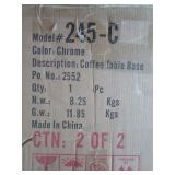 *Partial Chrome Coffee Table Base