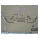 Six Piece Deep Seating Set, As Is, May Have Unseen
