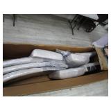 4) Padded Dining Room Chairs, Missing Hardware