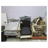 6) Swivel Patio Chairs, Missing Hardware, As Is