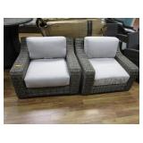 2) Patio Chairs With Cushions, As Is