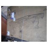 Barrington 96' Ball And Claw Leg Pool Table, As Is