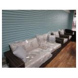 Patio Couch, 2) Chairs, As Is, Some Damage, See