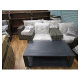 Deep Seating Couch, 2) Chairs, Coffee Table