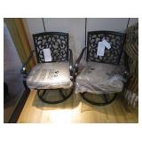 2) Swivel Patio Chairs