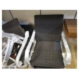 4) Patio Swivel Chairs
