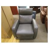 Grey Power Recliner (Small Tear On Front Bottom)