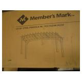 2) Partial Steel Pergolas, Missing Boxes Two