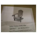 Adirondack Chair Light Grey