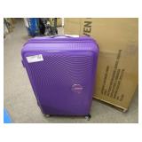 American Tourister Purple Suitcase