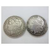2) Replica Morgan Dollar Coins