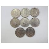 8) Kennedy Half Dollar Coins