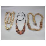 Beaded And Wood Fashion Necklaces