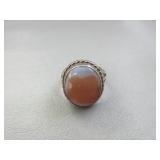 Sterling Stone Ring Size 11 1/2
