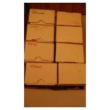Boxes of Football Trading Cards