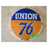 Union Pacific Enamel Sign