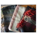 3) Long Fringe Scarves