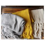 3) Long Fringe Scarves