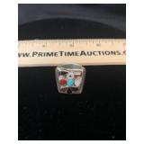Sterling Native American Thunderbird Ring