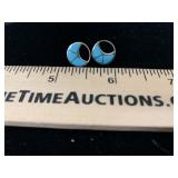 Sterling Native American Turquoise Earrings