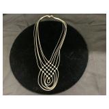 Sterling Native American Black Onyx Necklace