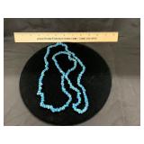 Sterling Native American Chunk Turquoise Necklace