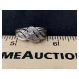 Sterling Diamond Ring