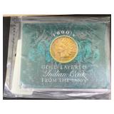 Gold Layered Indian Cent