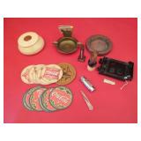 Door Hardware, Ashtrays, Thermometer, Coasters