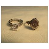 2) Size 6 Rings