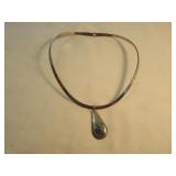 Sterling Silver / Turquoise Native American Choker