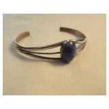 Sterling Silver / Lapis Cuff Bracelet