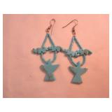 Blue Stone Animal Earrings