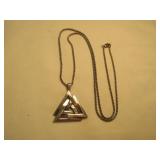 Sterling Silver Triangle Pendant