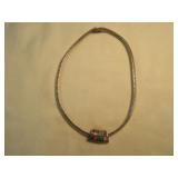 Sterling Silver / Opal / Shell Necklace