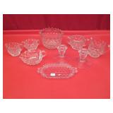 American Pattern Fostoria Glassware: Tray, Bowls,