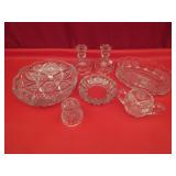 Glass Bowls, Candlesticks