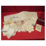 Doilies, Lines, Needlepoint, Purse