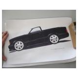 Vehicle Drawing Posters