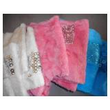 3) Furry Sequined Scarves