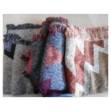 3) Long Fringed Scarves
