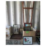 Framed Art and Photos, Easel, Tray
